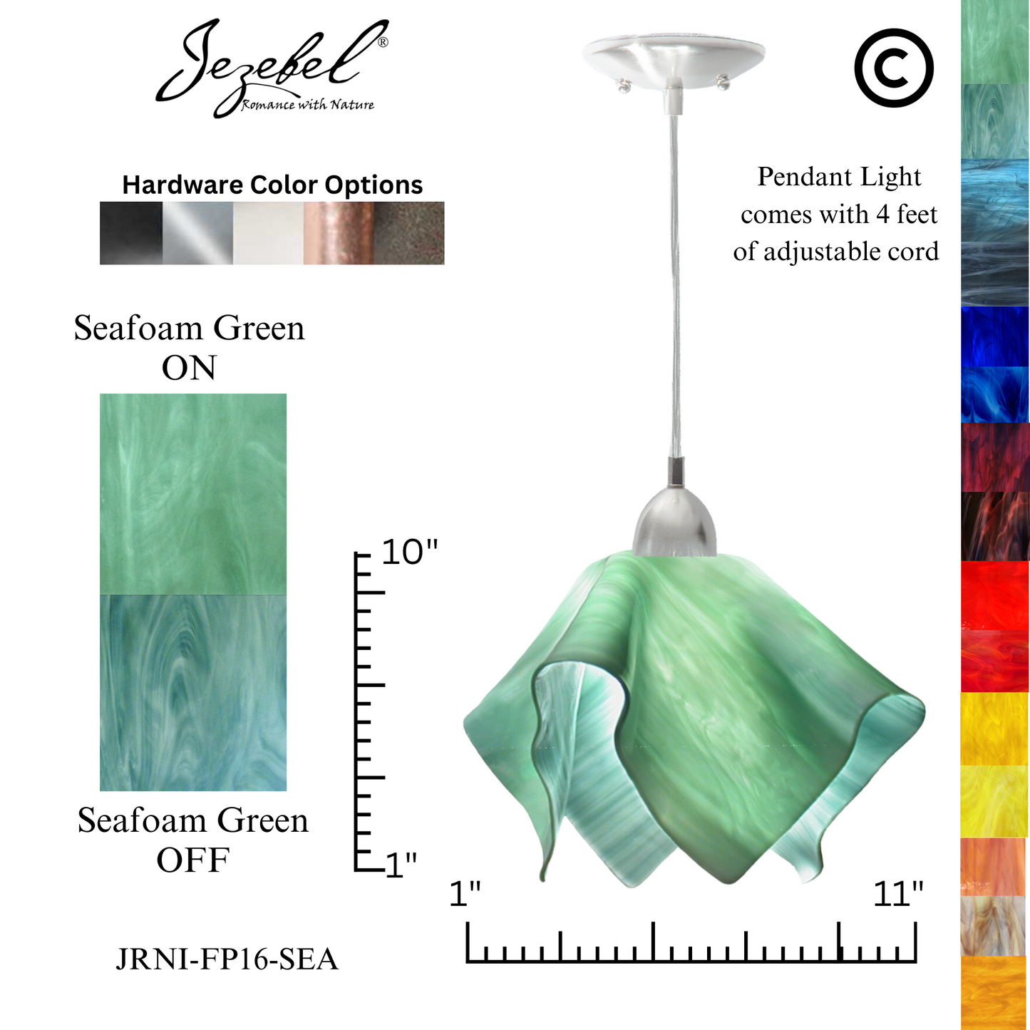 Jezebel Radiance® Flame Pendant, Large