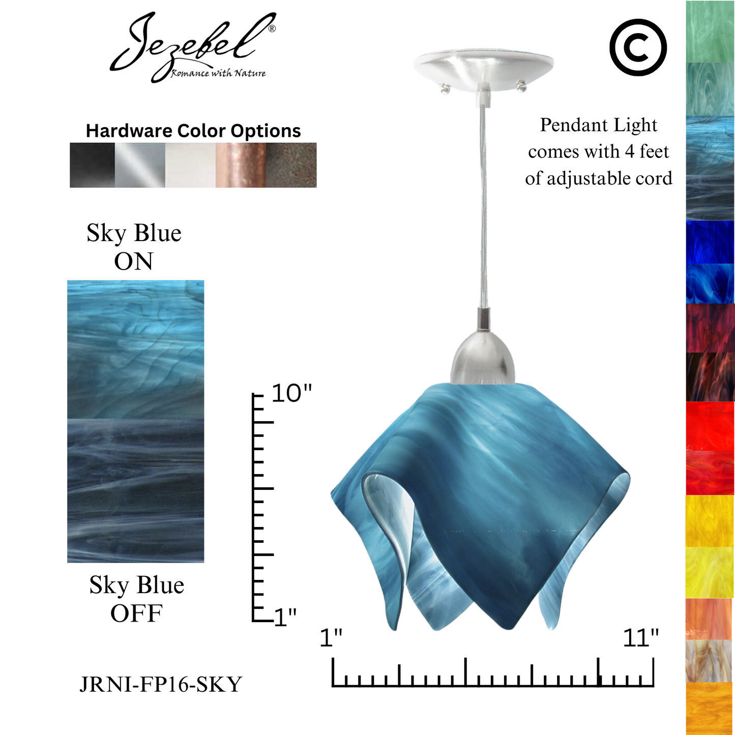 Jezebel Radiance® Flame Pendant, Large