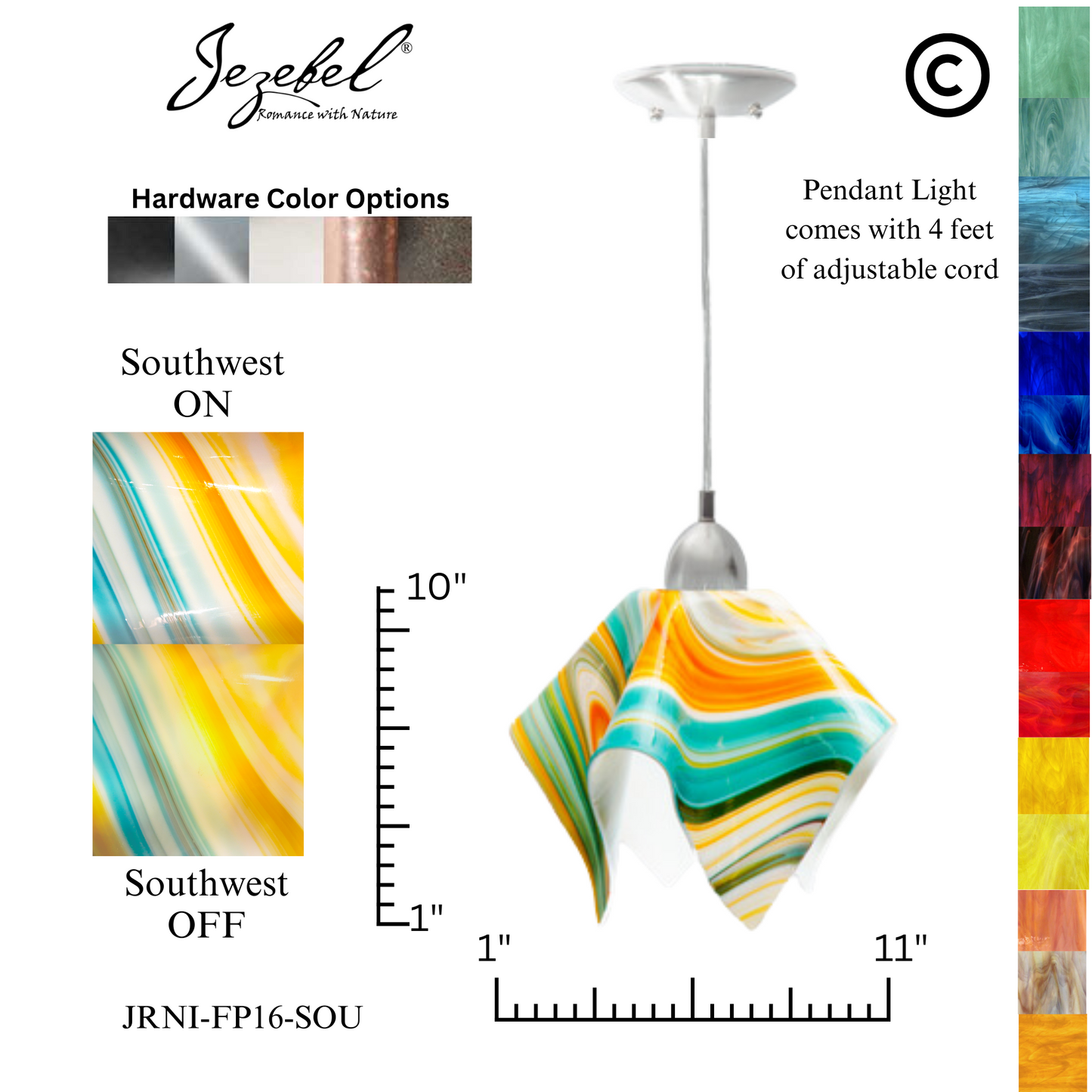 Jezebel Radiance® Flame Pendant, Large