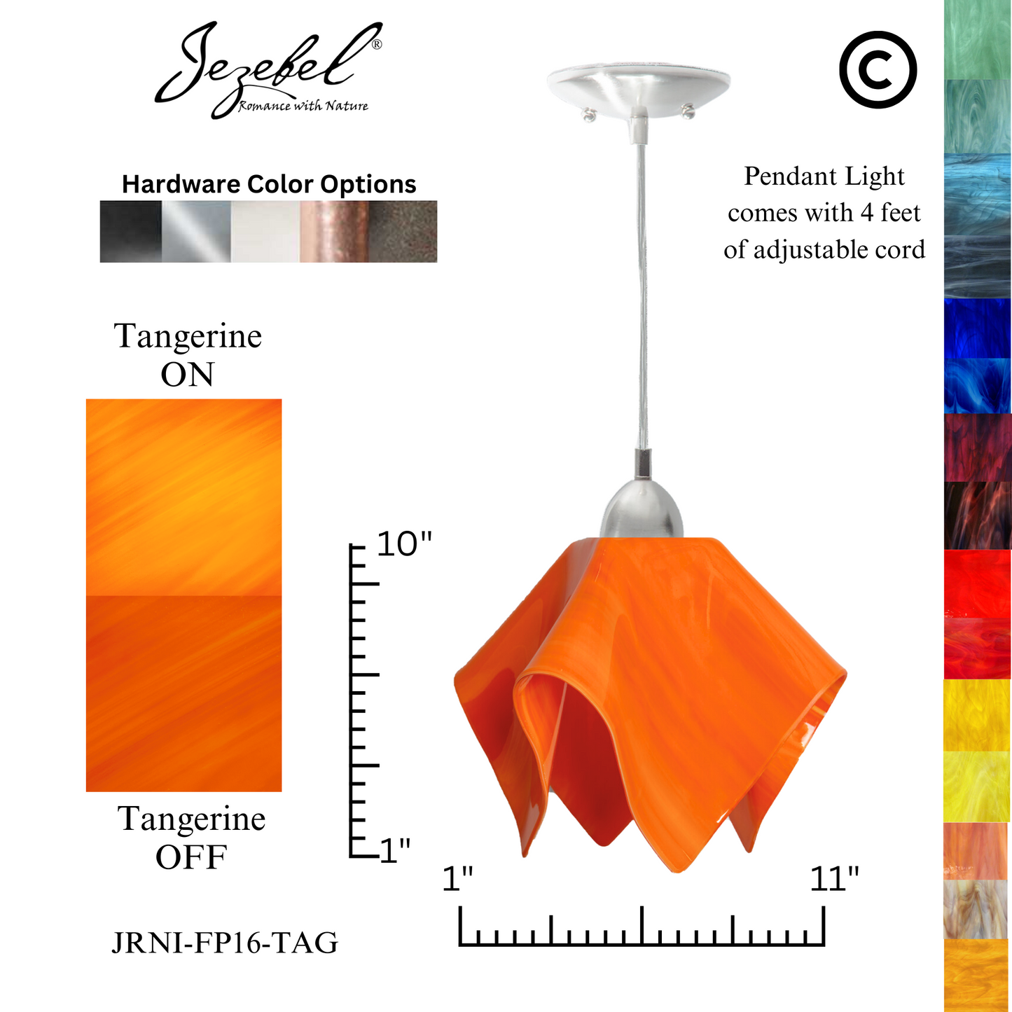 Jezebel Radiance® Flame Pendant, Large