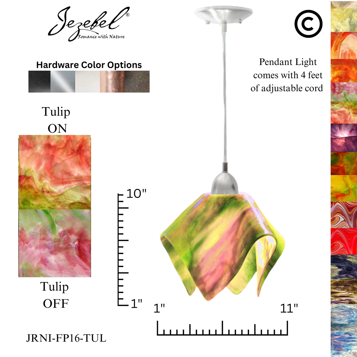 Jezebel Signature® Flame Pendant, Large