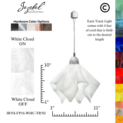 Jezebel Radiance® Track Lighting Flame Pendant, Large