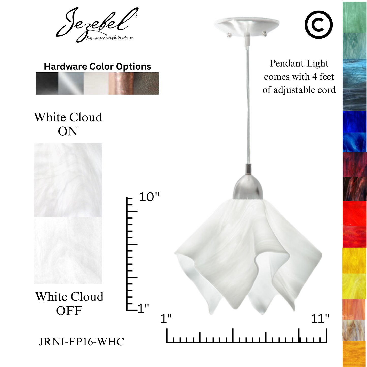 Jezebel Radiance® Flame Pendant, Large