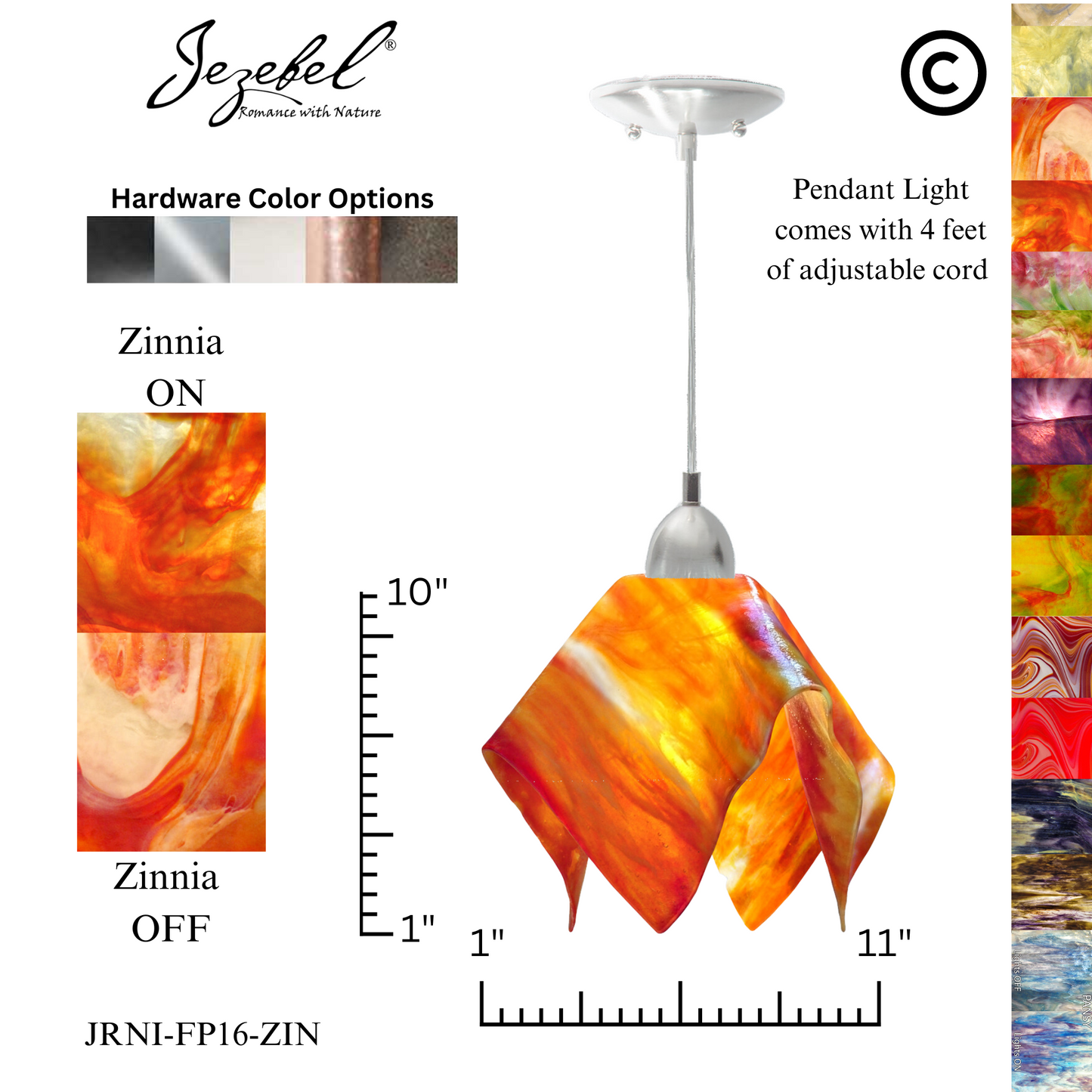 Jezebel Signature® Flame Pendant, Large