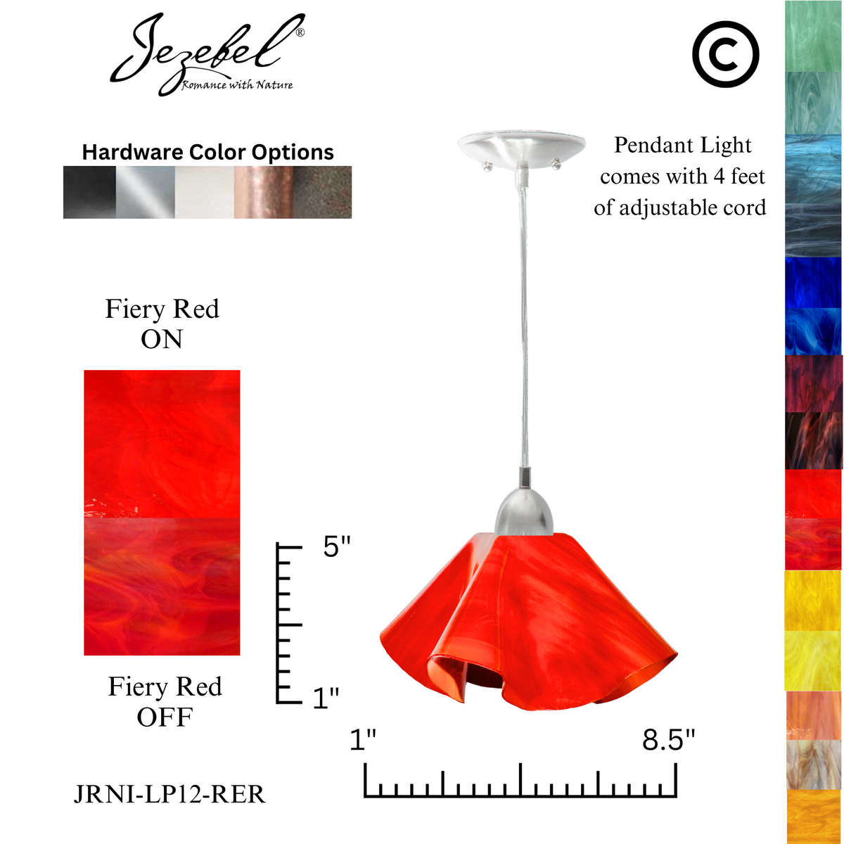 Jezebel Radiance® Lily Pendant, Large