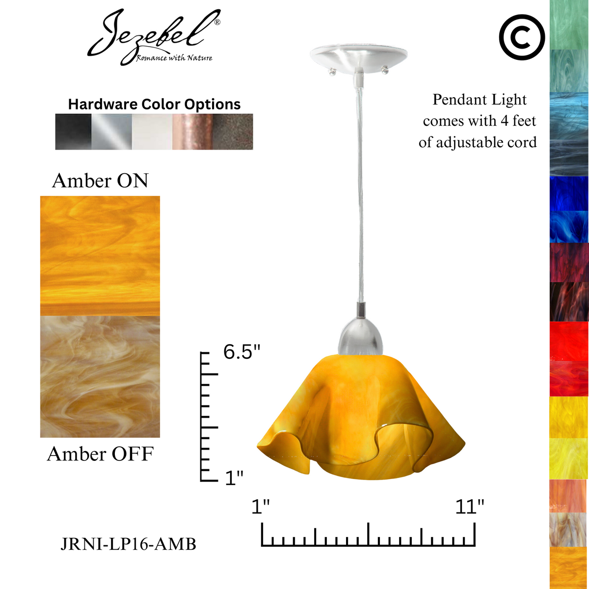 Jezebel Radiance® Lily Pendant, Large