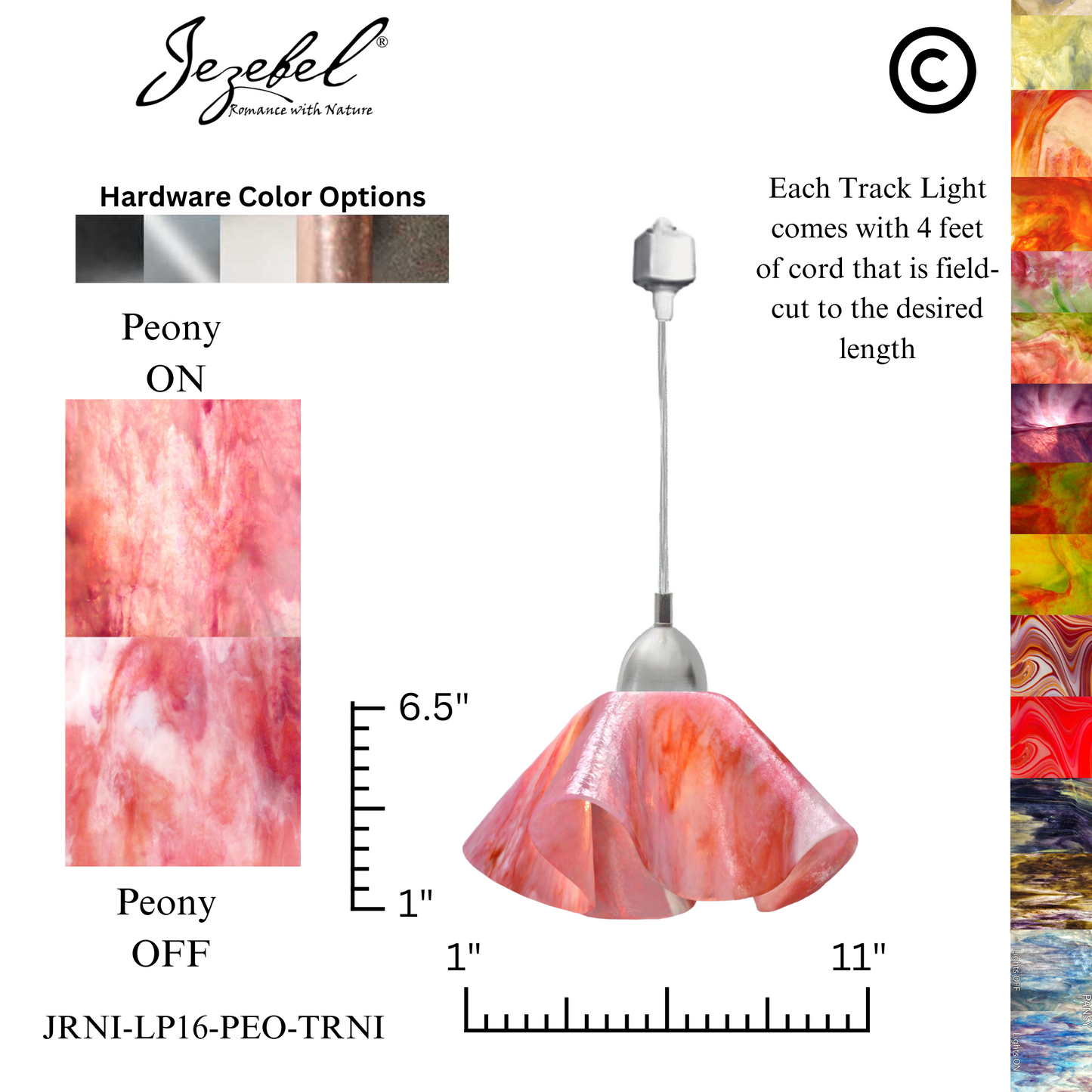 Jezebel Signature® Track Lighting Lily Pendant, Large