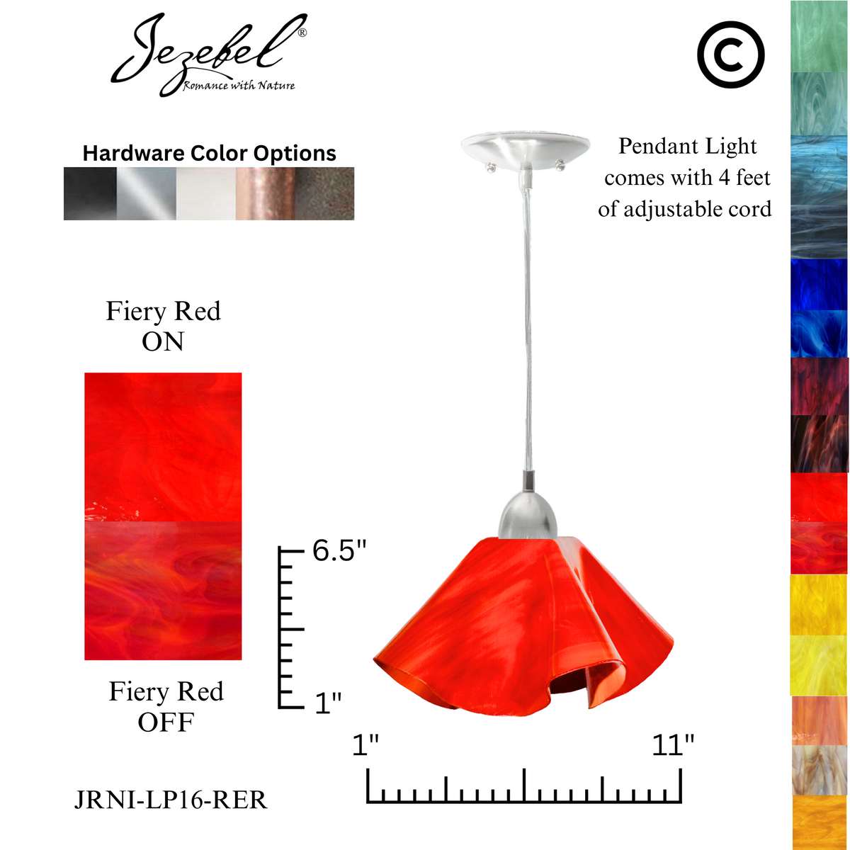Jezebel Radiance® Lily Pendant, Large