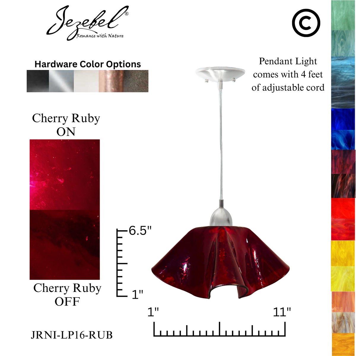 Jezebel Radiance® Lily Pendant, Large
