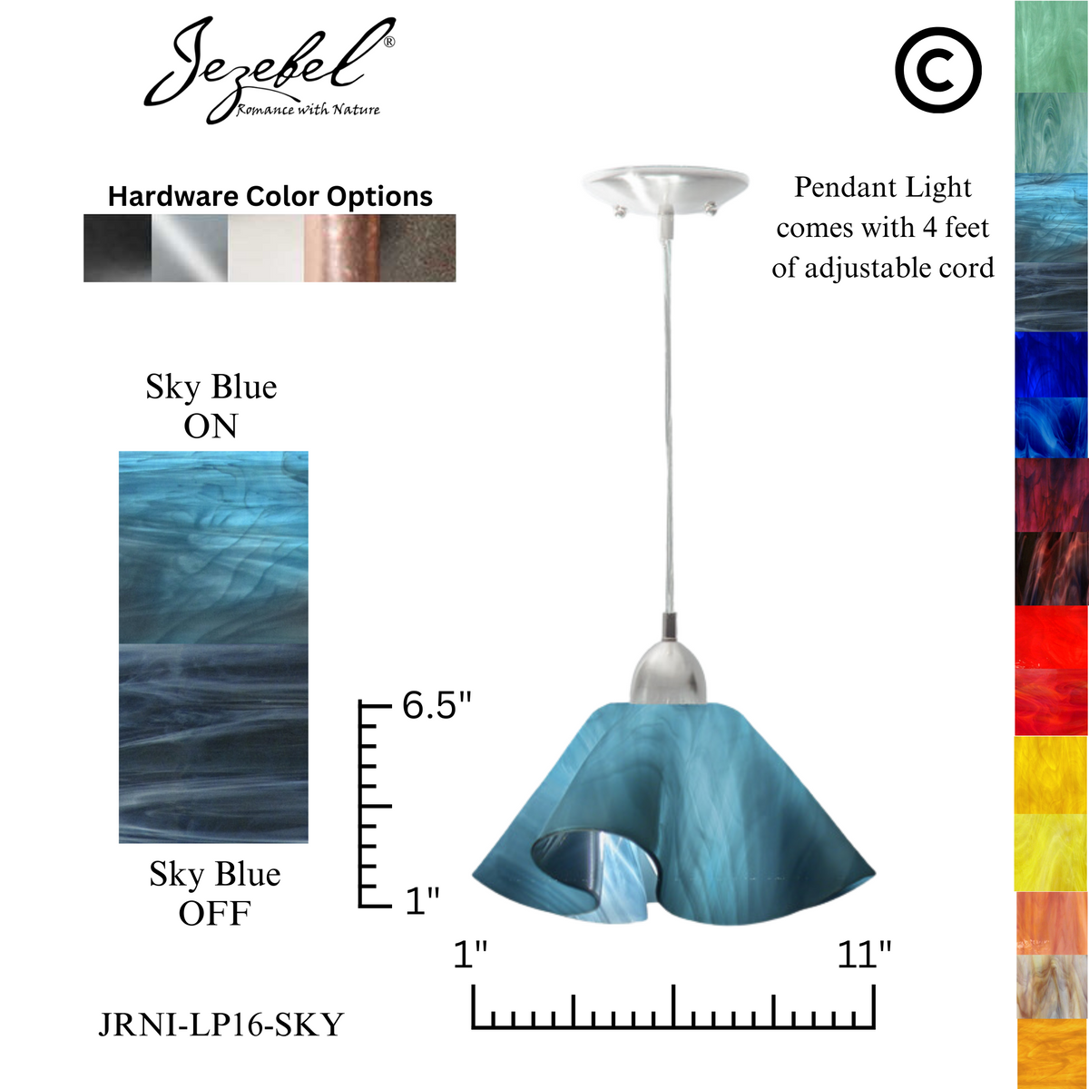 Jezebel Radiance® Lily Pendant, Large