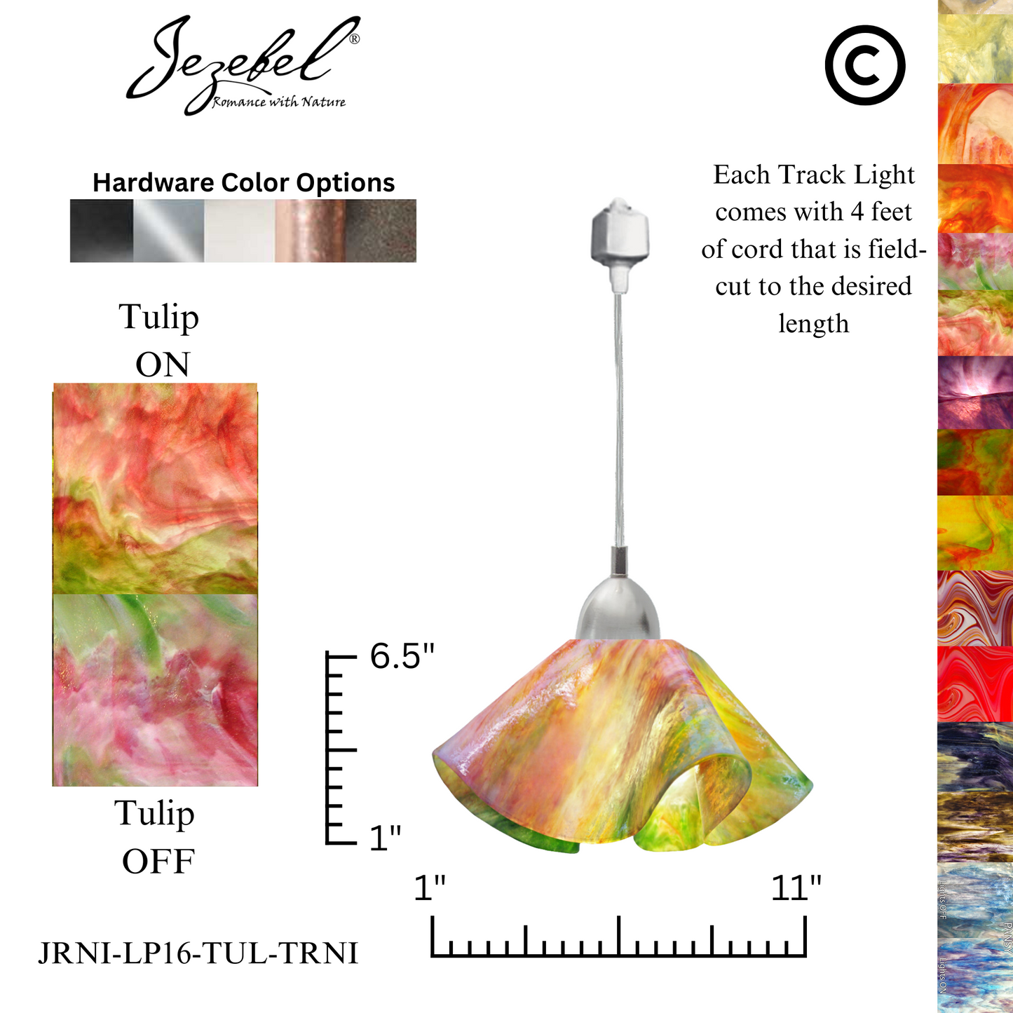 Jezebel Signature® Track Lighting Lily Pendant, Large