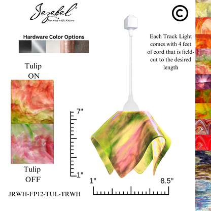 Jezebel Signature® Track Lighting Flame Pendant, Small