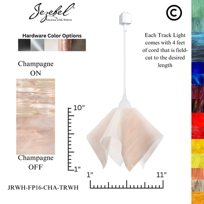 Jezebel Radiance® Track Lighting Flame Pendant, Large