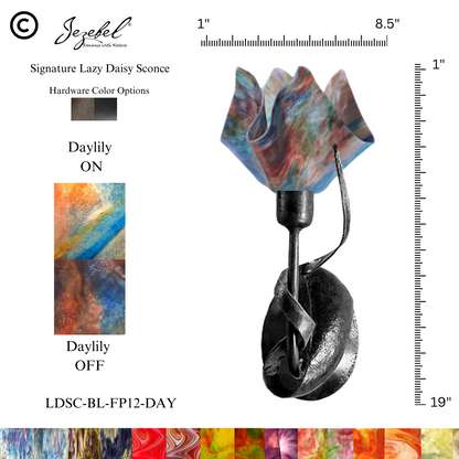 Jezebel® Lazy Daisy Sconce, Flame Style