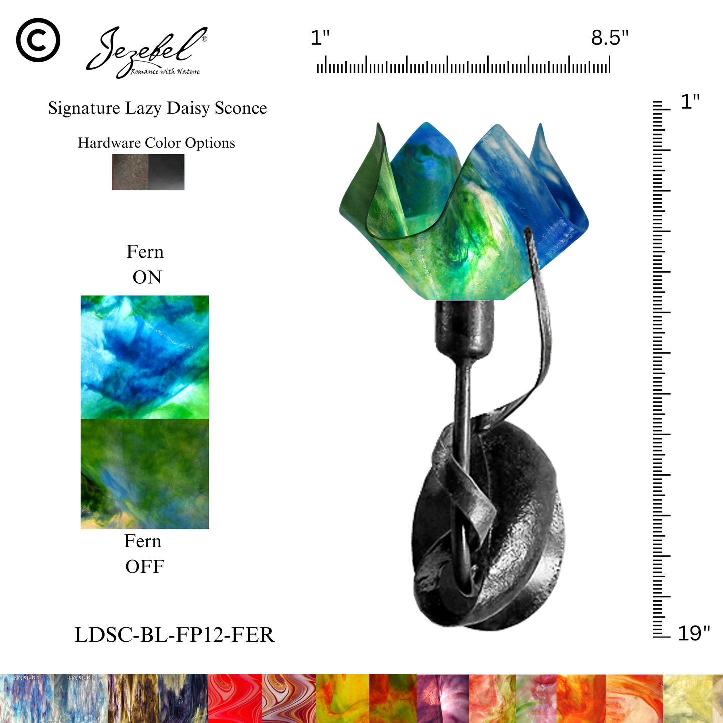 Jezebel® Lazy Daisy Sconce, Flame Style