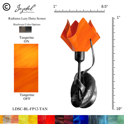 Jezebel® Lazy Daisy Sconce, Flame Style