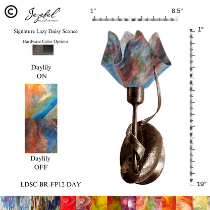 Jezebel® Lazy Daisy Sconce, Flame Style