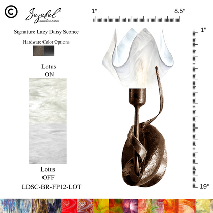 Jezebel® Lazy Daisy Sconce, Flame Style