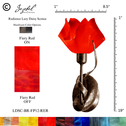 Jezebel® Lazy Daisy Sconce, Flame Style