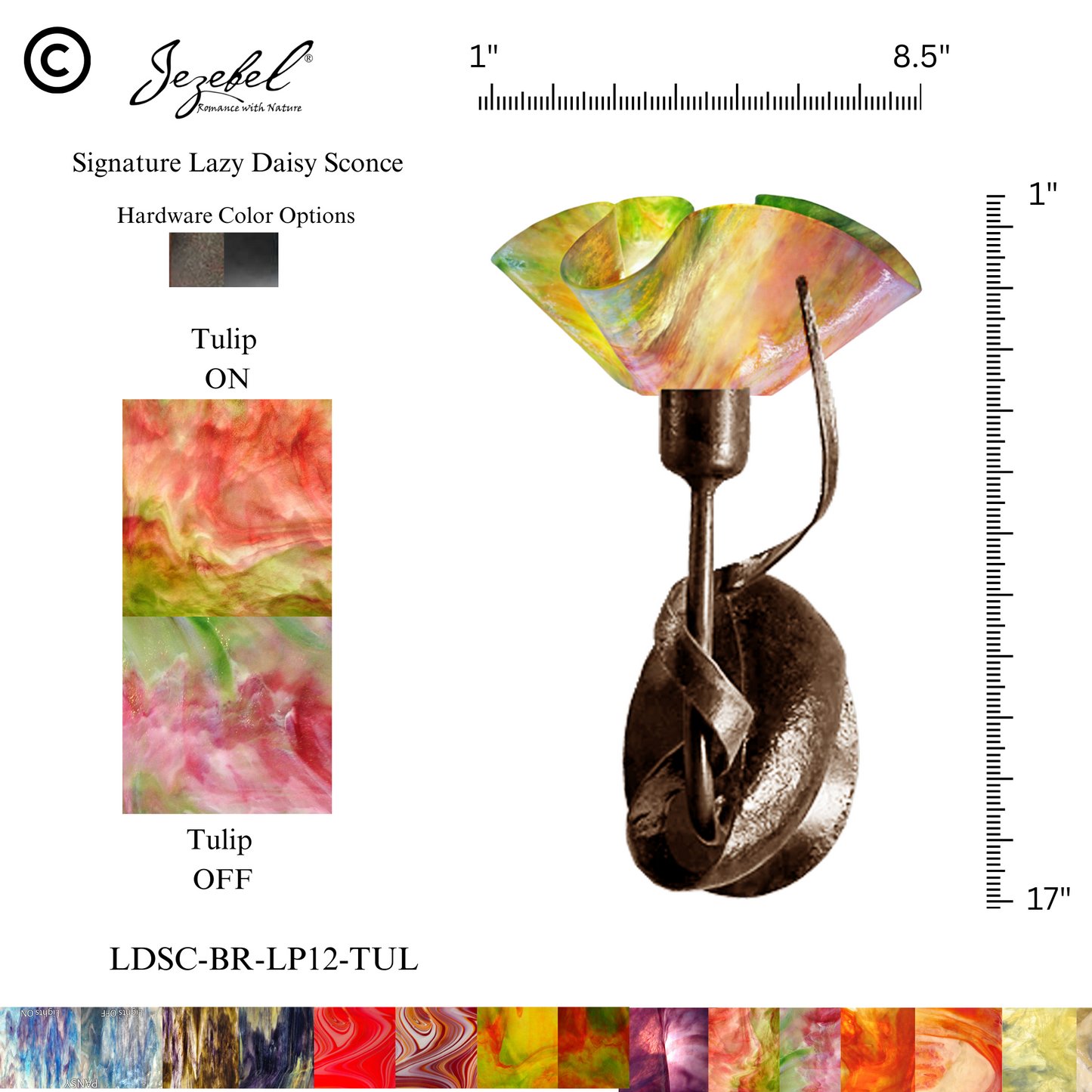 Jezebel® Lazy Daisy Sconce, Lily Style