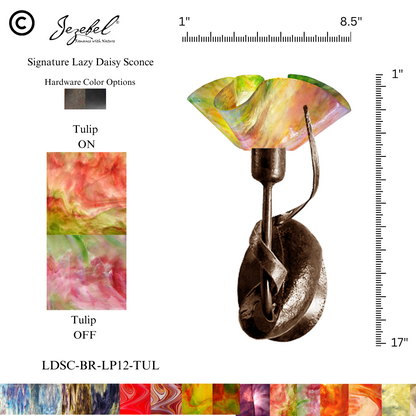 Jezebel® Lazy Daisy Sconce, Lily Style
