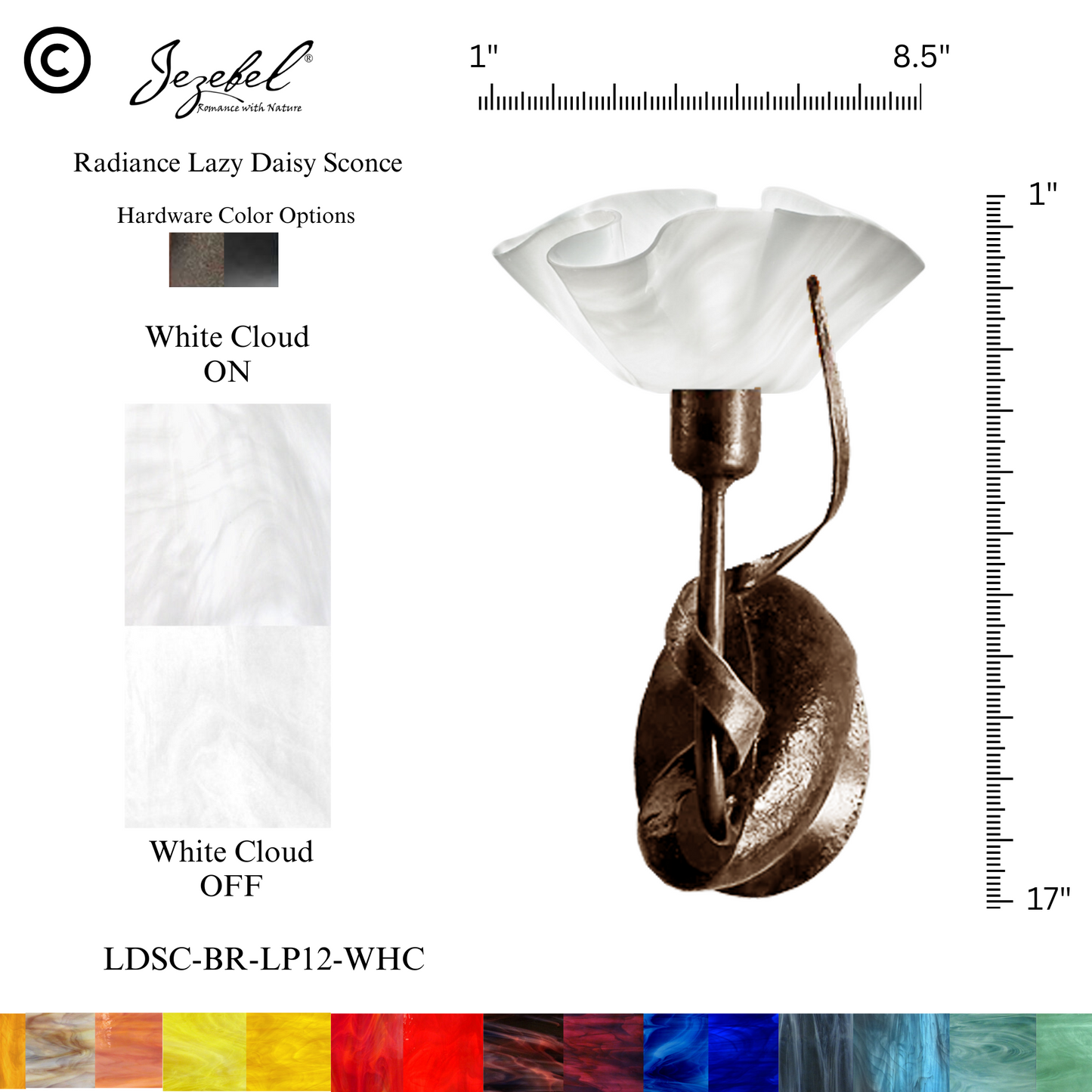 Jezebel® Lazy Daisy Sconce, Lily Style