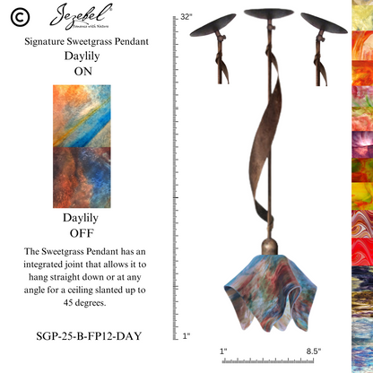 Jezebel Sweetgrass Pendant, Flame