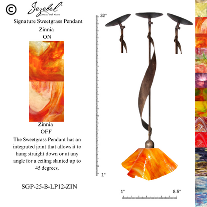 Jezebel Sweetgrass Pendant, Lily