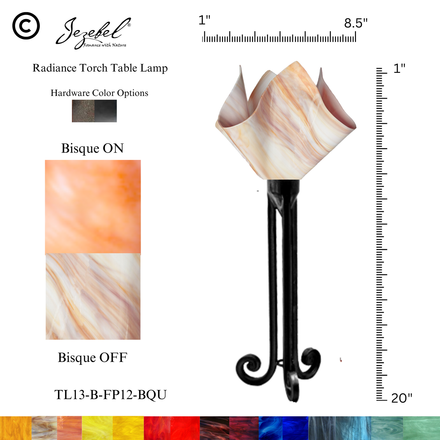 Jezebel® Flame Torch Table Lamp