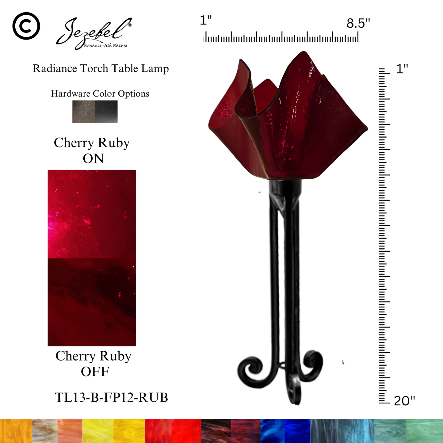 Jezebel® Flame Torch Table Lamp