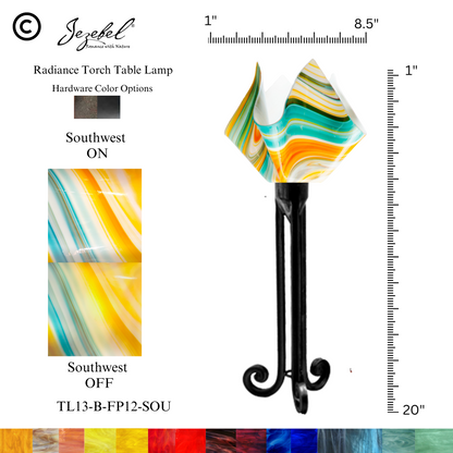 Jezebel® Flame Torch Table Lamp