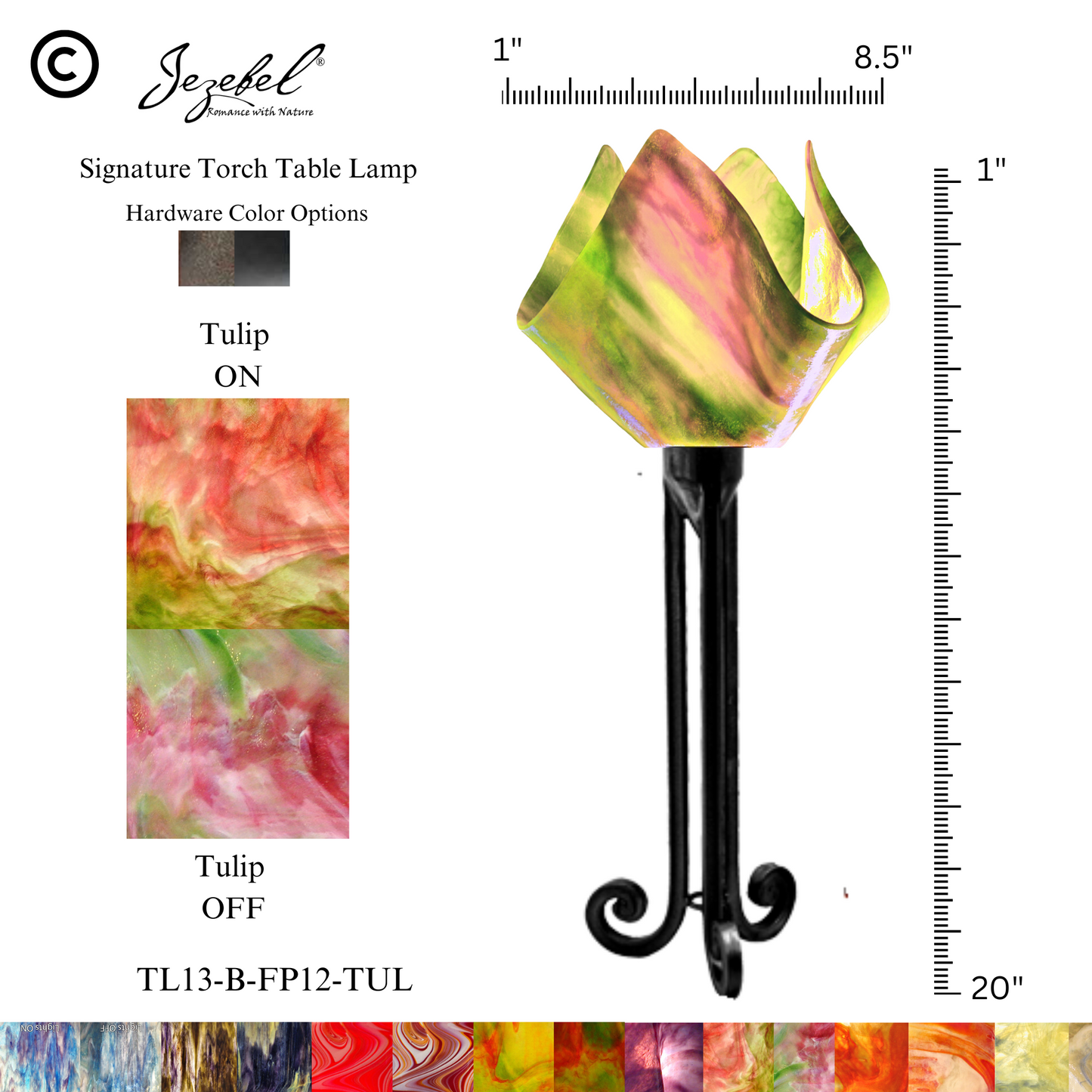 Jezebel® Flame Torch Table Lamp