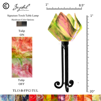 Jezebel® Flame Torch Table Lamp