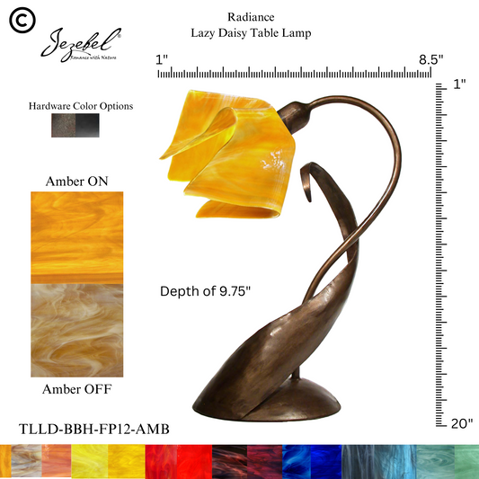Jezebel® Flame Lazy Daisy Table Lamp