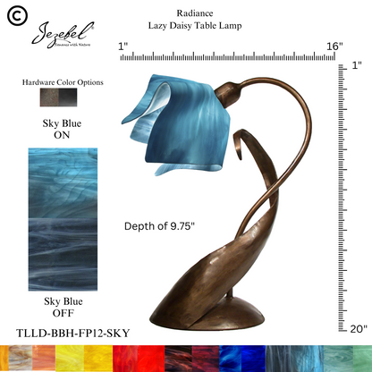 Jezebel® Flame Lazy Daisy Table Lamp