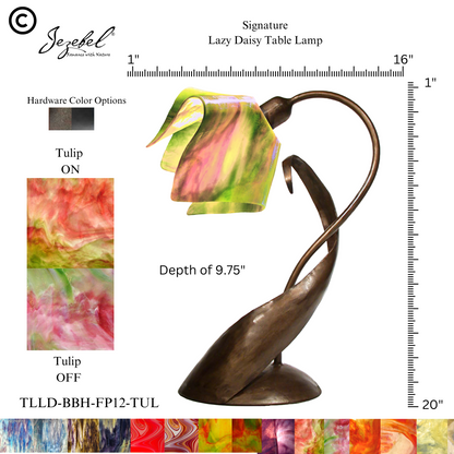 Jezebel® Flame Lazy Daisy Table Lamp