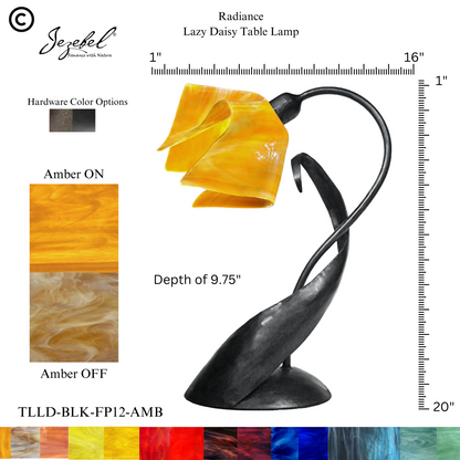 Jezebel® Flame Lazy Daisy Table Lamp