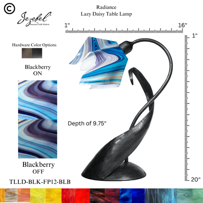 Jezebel® Flame Lazy Daisy Table Lamp