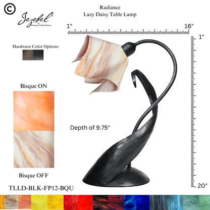 Jezebel® Flame Lazy Daisy Table Lamp