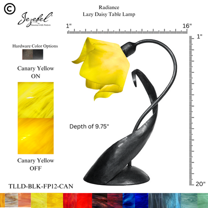 Jezebel® Flame Lazy Daisy Table Lamp