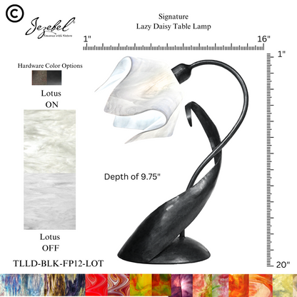 Jezebel® Flame Lazy Daisy Table Lamp