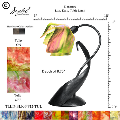Jezebel® Flame Lazy Daisy Table Lamp