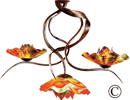 Lazy Daisy Three Blossom Spotlight Chandelier
