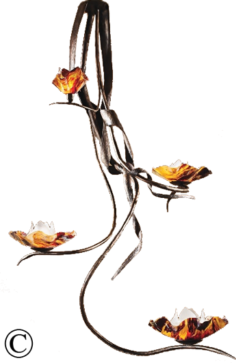 Lazy Daisy Four Blossom Chandelier