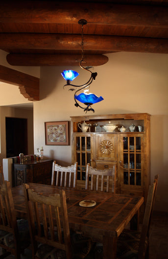 Two Blossom Swag Chandelier