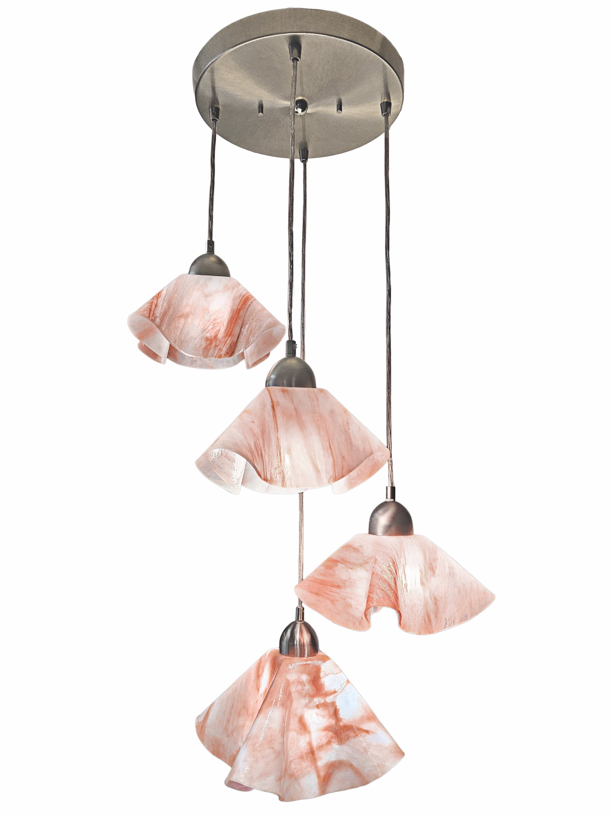 Lily Four-Pendant Rain Chandelier